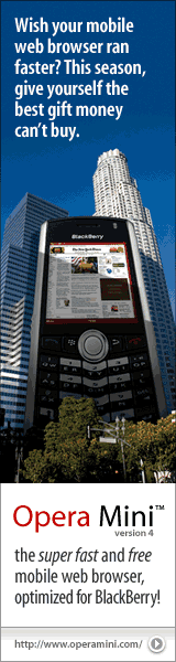 Opera
Mini BlackBerry 160x600 ad