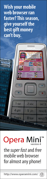 Opera Mini 160x600 banner