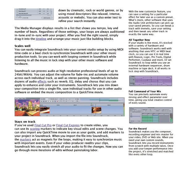 Soundtrack Features Overview - Part 2