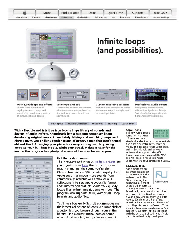 Soundtrack Features Overview
